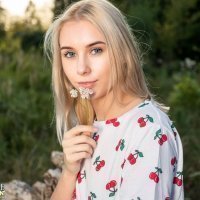 Cutie Maya teasing outdoors