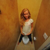Young girl took nude selfies in the school toilet Young girl took nude selfies in the school toilet