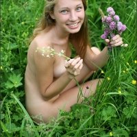 The cutest smile on sweet nude teenager Masha