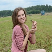 Nudes of a real young teenager girl undressing outside