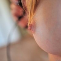 Shy and sweet schoolgirl next door naked with beautiful teenager breasts